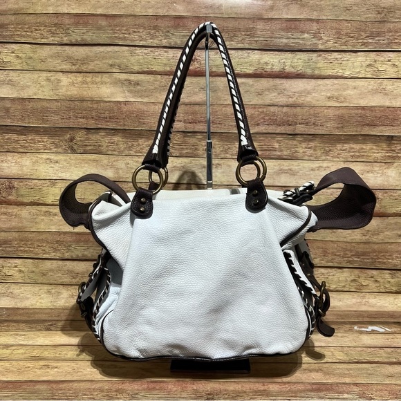 ombu Handbags - Stylish White Leather Women's Bag